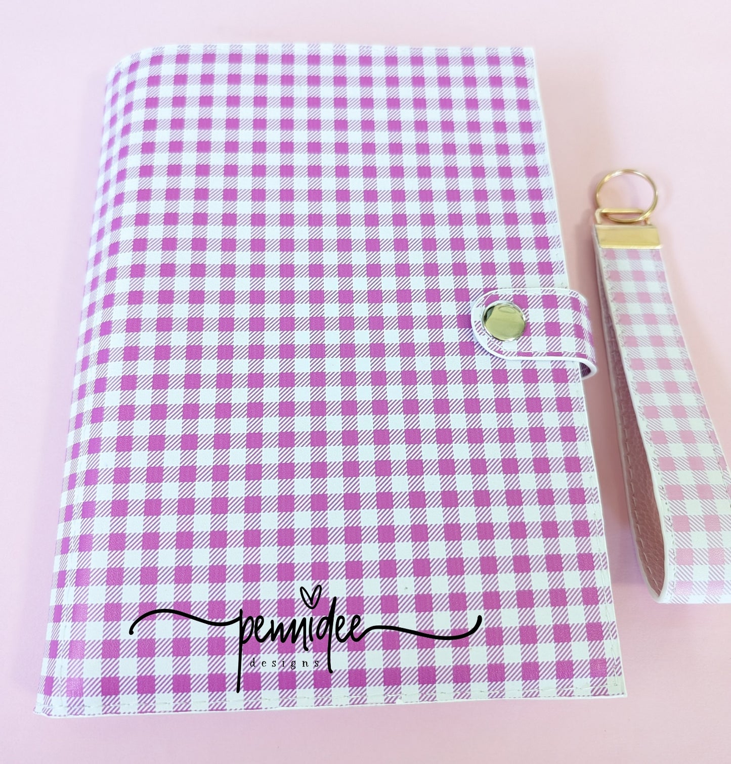 Gingham Check A5 Notebook & Planner Folders - Build Your Own - Ready To Ship