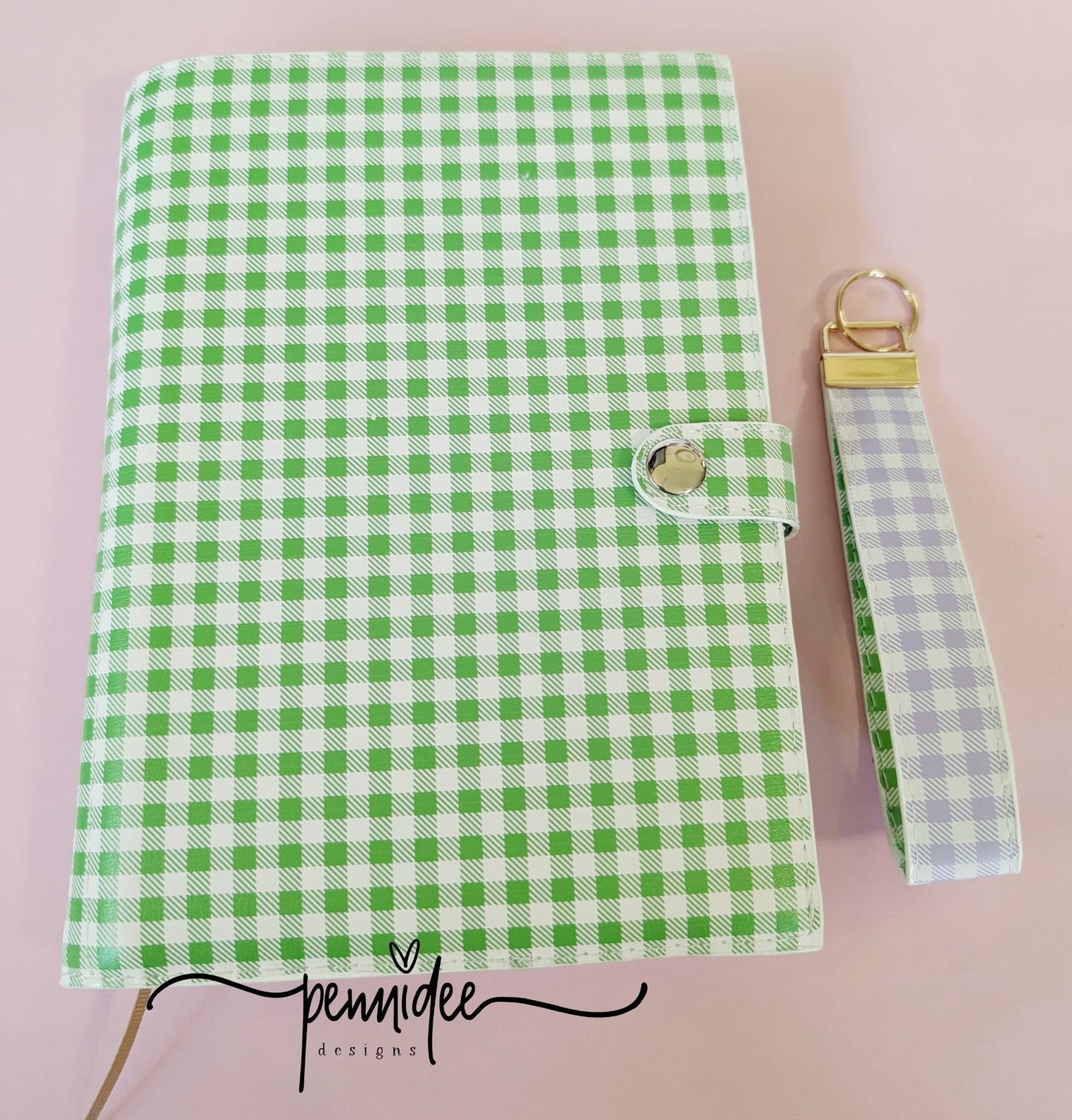 Gingham Check A5 Notebook & Planner Folders - Build Your Own - Ready To Ship