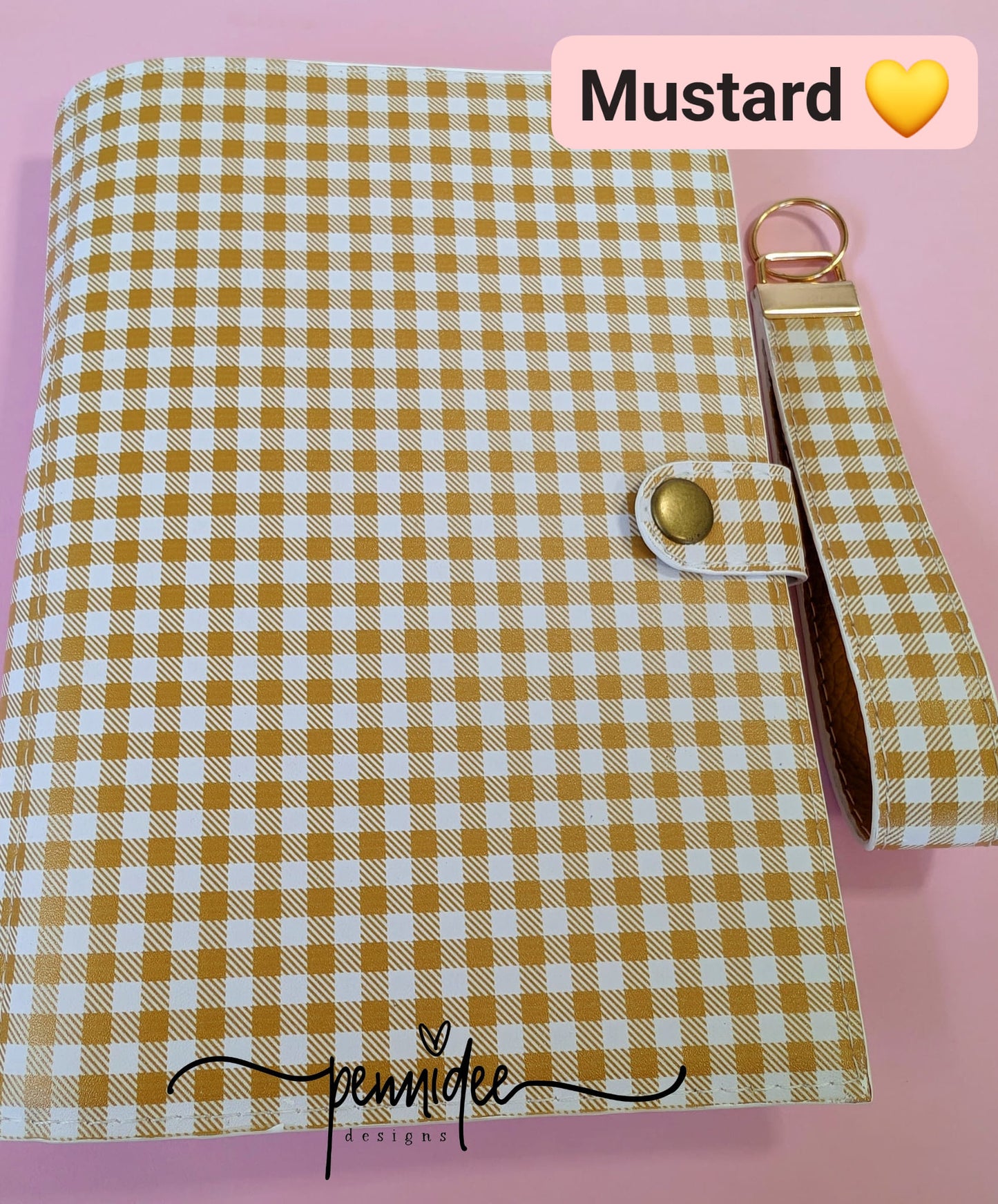 Gingham Check A5 Notebook & Planner Folders - Build Your Own - Ready To Ship