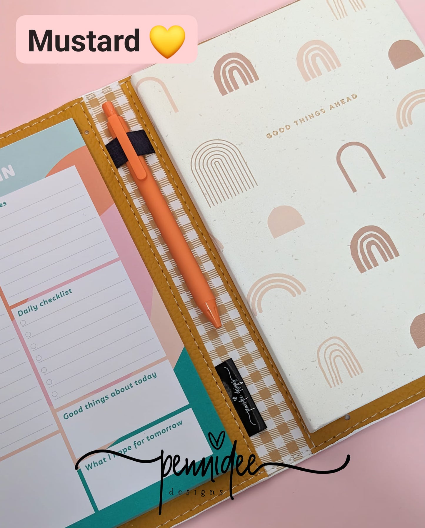 Gingham Check A5 Notebook & Planner Folders - Build Your Own - Ready To Ship