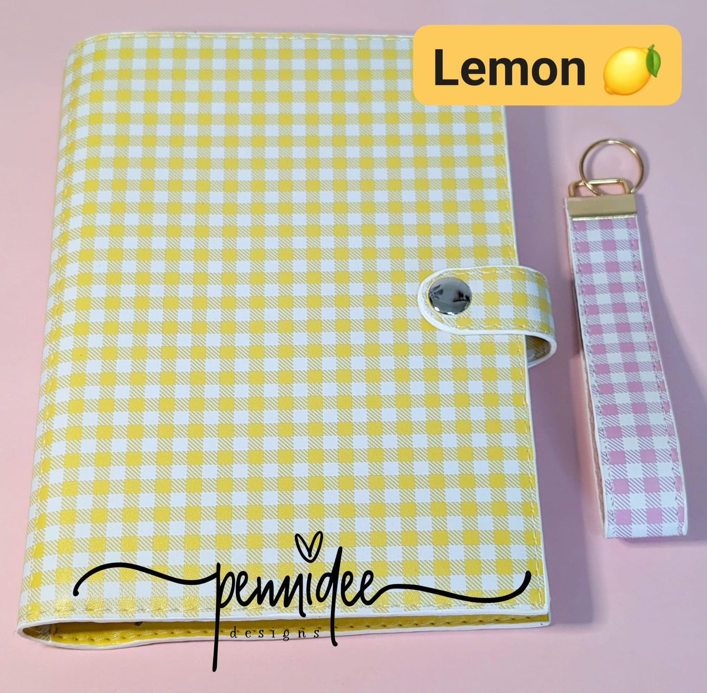 Gingham Check A5 Notebook & Planner Folders - Build Your Own - Ready To Ship