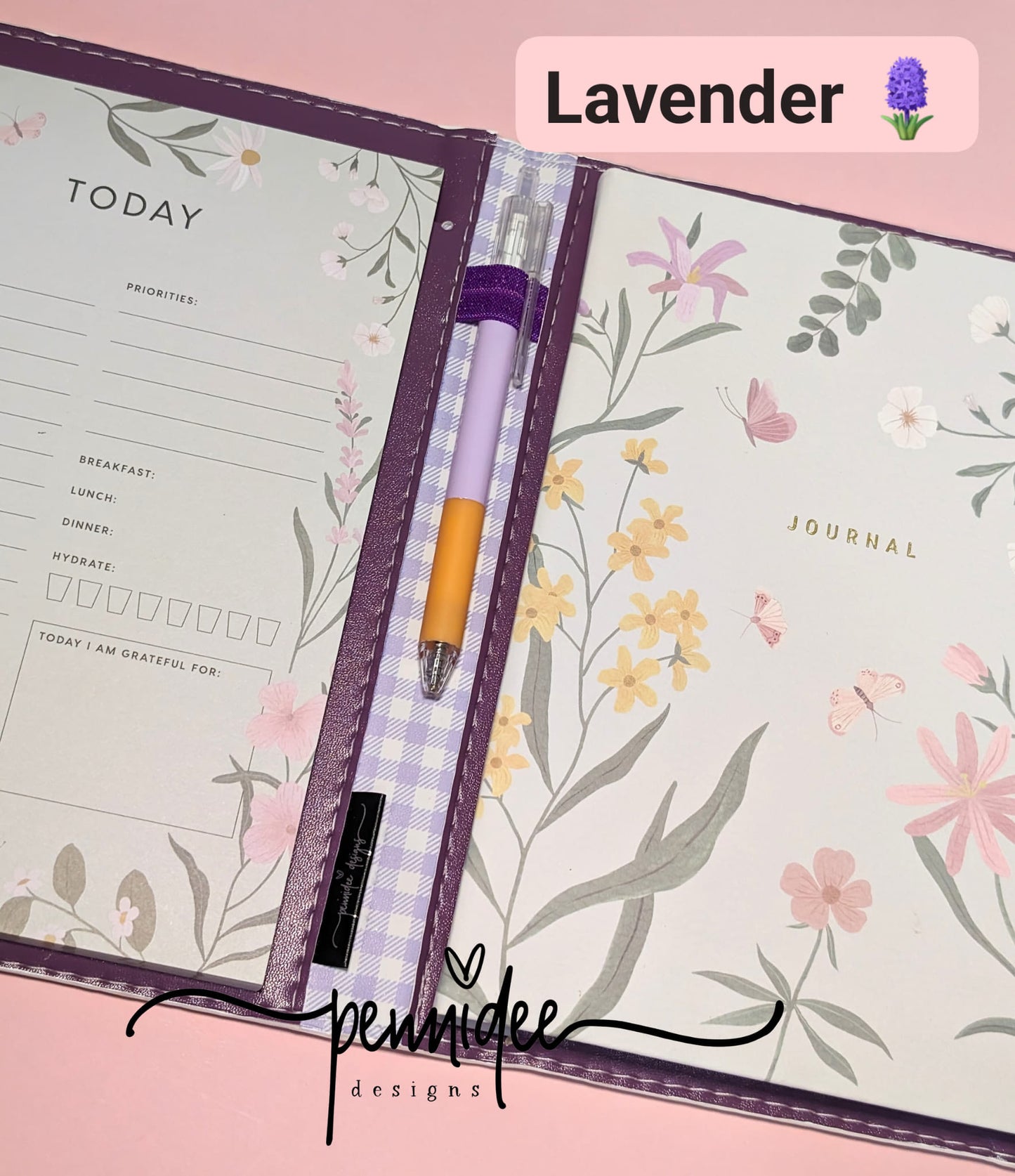 Gingham Check A5 Notebook & Planner Folders - Build Your Own - Ready To Ship