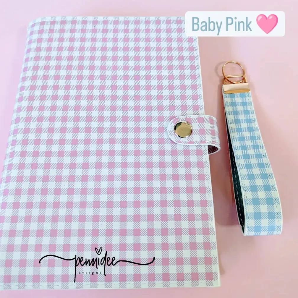 Gingham Check A5 Notebook & Planner Folders - Build Your Own - Ready To Ship