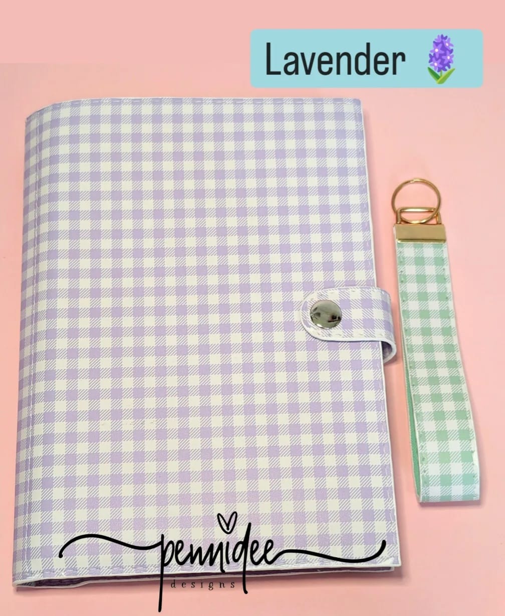 Gingham Check A5 Notebook & Planner Folders - Build Your Own - Ready To Ship