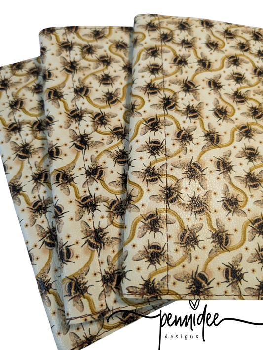 Notebook & Planner Folder A5 Bees - READY TO SHIP
