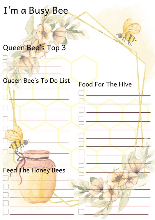 Daily To-Do-List - Queen Bee